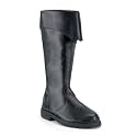 CAPTAIN-105, Men's Costume or Halloween Pirate Boots in Black or Brown