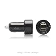 elago Dual USB Auto Charger for iphone 4/3G/S and other Device with USB Port