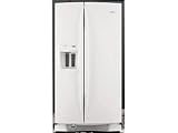 Whirlpool GS6NBEXRQ 25.6 cu ft. Side by Side White on White Refrigerator