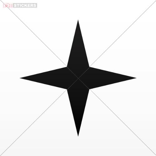Decal Sticker Size: 5 X 5 Inches Black
