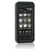 Sprint Samsung Instinct M800 Black Rubber Coating Hard Plastic Snap-on Protective Rubberized Faceplate Carrying Case