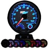 Tinted 7 Color 3 3/4 Tachometer Gauge w/ Shift Light