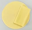 TAG Round Woven Yellow Placemat