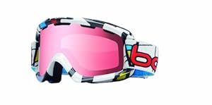 Bolle Nova Snow Goggles, Tiki Mondrian, Vermillion Gun Lens