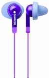 ZUMREED Memory foam cushioned earphones ZHP-016 [VIOLET]