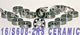 16 inline/Rollerblade Skate Ceramic Bearing Sealed Ball Bearings VXB Brand
