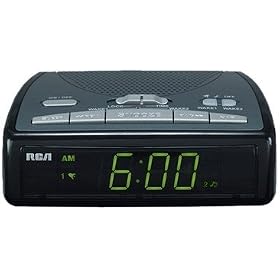 Click here to buy RCA RP5400 Smart Snooze Dual Wake AM FM Clock Radio by RCA.