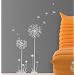 Decowall,DS-08226 Dandelion-White, Wall stickers/wall decals/Wall paper Home Art Deco Mural Point wall Sticker