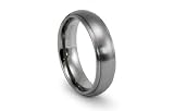 Titanium Ring Classic Dome Satin High Polish Band 6mm