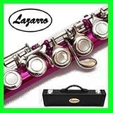 STUDENT Closed FLUTE Lazarro~Pink/Silver NICKEL+CASE