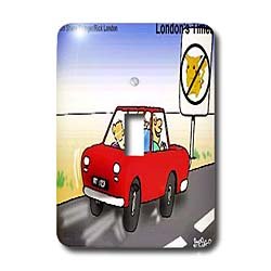 Londons Times Health and Vanity Trends Cartoons - No Pokeman Zone - Light Switch Covers - single toggle switch