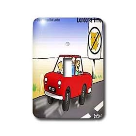Londons Times Health and Vanity Trends Cartoons - No Pokeman Zone - Light Switch Covers - single toggle switch