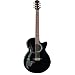Luna Fauna Phoenix Acoustic Guitar, Black
