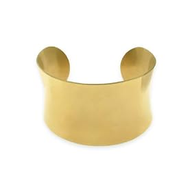 Eve's Addiction 18k Gold Plated Stainless Steel Fashion Cuff Bracelet