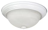Yosemite Home Decor JK103-16WH Belen 3-Light 16-Inch Ceiling Flush Mount, White Frame