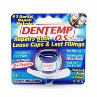 Dentemp O.S. One Step, Caps and Fillings Repair, 8+ Repairs, 2g Blister.