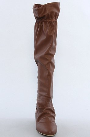 80%20 The Ruby Gathered Hidden Wedge Boot in Luggage,Shoes for Women from 80%20