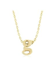 Golden Initial G Pendant Necklace