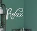 Relax Bathroom Bath Vinyl Wall Sticker Art Decor Inspirational Decal Quote BA09
