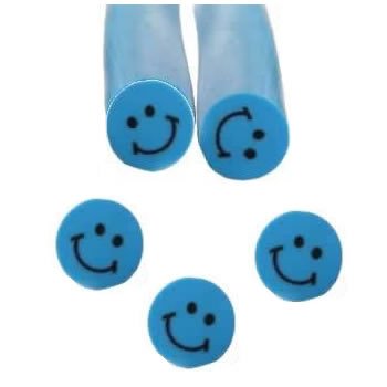 Fimo Mini Smilies \"Keep-Smiling\" Nail Art Stangen 5 cm - 03 Blau Preisvergleich