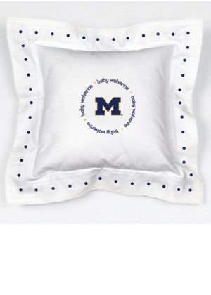 Baby Fanatic Michigan Pillow