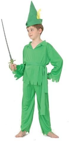 PETER PAN Robin Hood or Peter Pan (Standard) - Kids Costume 8 - 10 years by Childs Fancy Dress