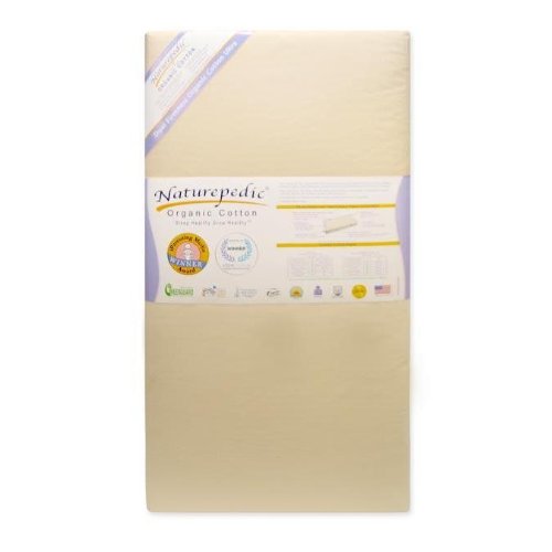 Naturepedic No Compromise Organic Cotton Ultra 252 Seamless Dual Firmness Crib Mattress