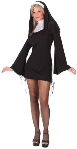 Ladies Sexy Naughty Nun Costume Sz (8-14)