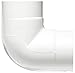 GF Piping Systems PVC Pipe Fitting, 90 Degree Elbow, Schedule 40, White, 3/4