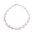 FOJO's Faceted Rose Quartz Oval Necklace