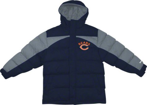 Youth Chicago Bears Navy/Gray Heavyweight Parka Jacket - L 14-16