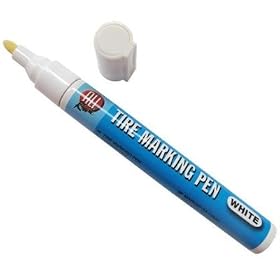 TYRE TIRE MARKING MARKER PEN WHITE TOUCH UP