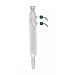 Chemglass CG-1213-L-HC-02 Glass Reflux Condenser with Removable Hose Connection and GL-14 Screw Cap, 175mm Coil Length, 350mm Height, 24/40 Joint