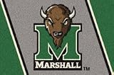 Marshall Thundering Herd &acute; M &acute; 33 &acute; x 45 &acute; Team Door Mat - B0001H0J4Y