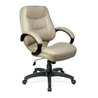 Lorell Westlake Series Managerial Mid-back Chairs, Tan