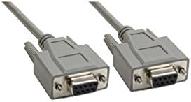 Ennox ECB-F01201 DB9 RS232 Serial Cable Female to Female, 9-Pin 6'