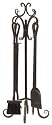 Panacea 5-Piece Scroll Top Fireplace Tool Set