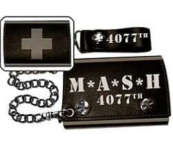 MASH M*A*S*H 4077th Worn Leather Wallet
