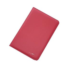 MaxGuard Plus Kindle Leather Cover (fits 2nd Generation Kindle), with Embedded Corner Closure, Red Color