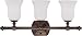 Artcraft Lighting AC5793BB Burnished Bronze Cape Town 3 Light Bathroom Vanity Light f...