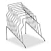 File Racks - Wire Step File Organizer-black