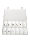 Zinc Plated Steel Ext Retaining Ring Assortment 10 Each RE-02 through RE-08 70 Pieces (Pack of 1)