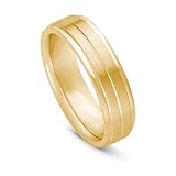 14k Gold Comfort Fit Men's Wedding Band, 6mm