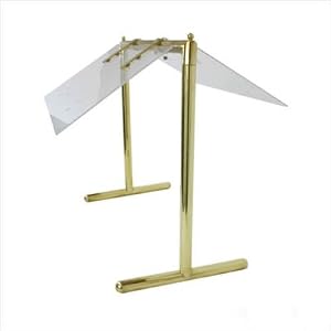 Buffet Enhancements Portable 25 Inch Folding Sneeze Guard, Brass Finish by Buffet Enhancements
