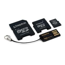 Kingston - Mobility Kit - Carte Micro SD + adaptateurs SD et Mini SD - 2 Go - Noir