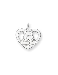 Disneys Winnie the Pooh Heart Charm in Sterling Silver