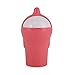 Crusar Plastic Trash Bin Mini Garbage Can for car Pink