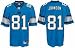 Calvin Johnson Blue Reebok NFL Premier Detroit Lions Jersey - X-Large