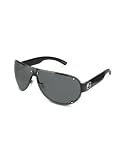 Gucci - Gucci G Logo Metal Aviator Sunglasses shiny black/grey