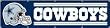 Dallas Cowboys 8 Foot Applique and Embroidered Banner NFL Football Fan Shop Sports Team Merchandise